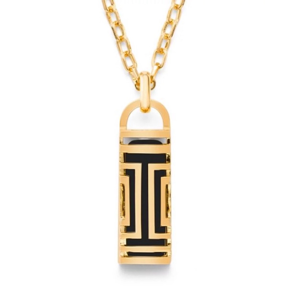 Tory Burch Gold Tone Fit Bit Holder Necklace